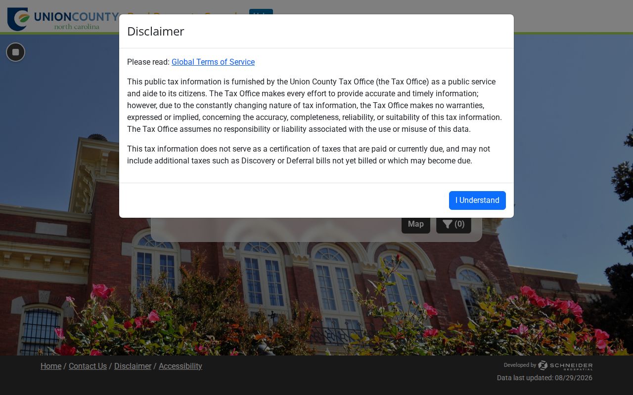 Union County residents directory property search destination